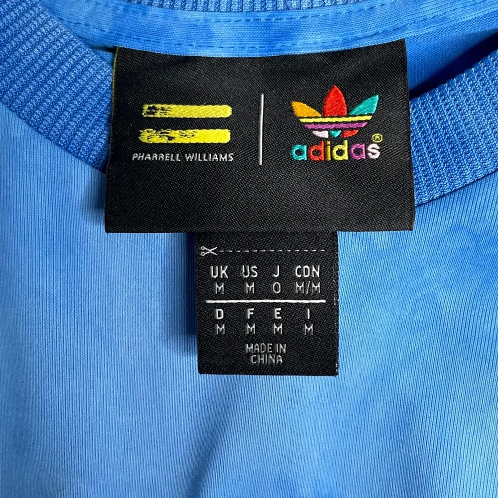 Adidas Pharrell Williams Hu Holi Tie Dye T-Shirt Blue Mens Medium Streetwear